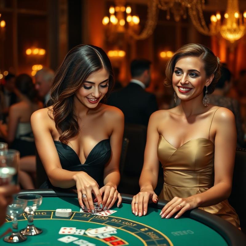 Event snapshot - guests at gaming table